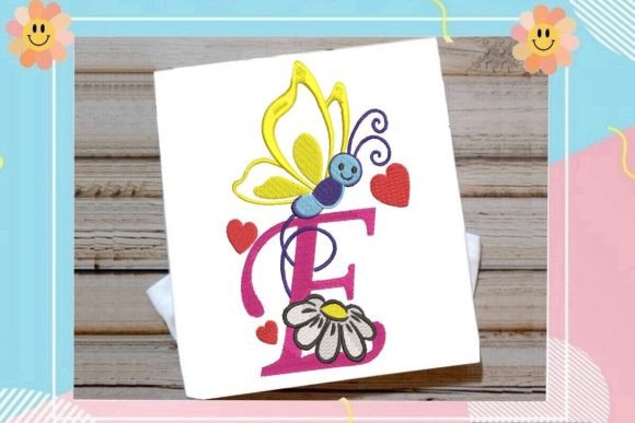 Butterfly E Letter Monogram: A Seasonal Embroidery Design Review