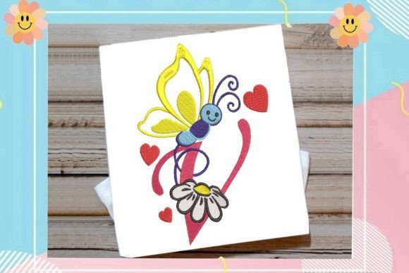 Butterfly V Letter Monogram: A Designer’s Review for Business Embroidery