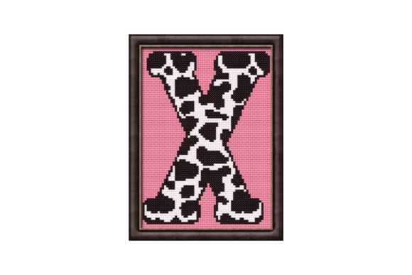 Cow Print X Monogram Cross Stitch Review for Business Branding
