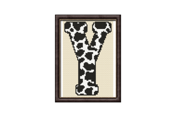 Cow Print Y Monogram Cross Stitch Review