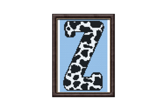 Cow Print Z Monogram Cross Stitch Review