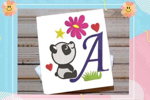 Cute Panda Monogram A Letter: A Charming Craft Fair Pick