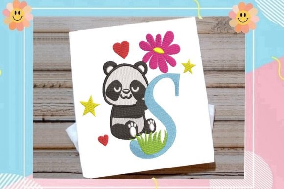 Cute Panda Monogram S Letter Review for Boutique Apparel