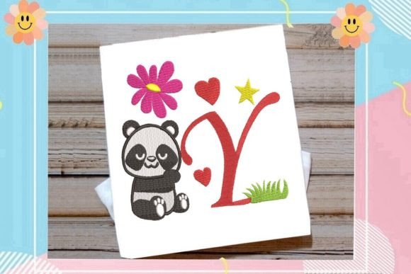Cute Panda Monogram Y Letter: A Designer’s Review for Apparel Projects