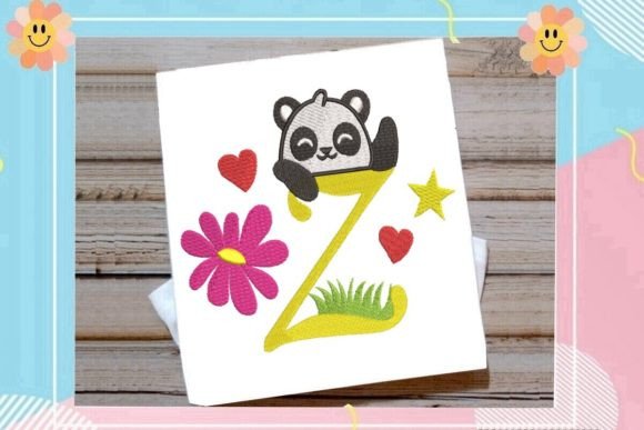Cute Panda Monogram Z Letter: A Craft Fair Darling?