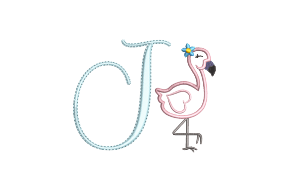 Flamingo Alphabet I: A Designer’s Review for Boutique Sweatshirt Embroidery