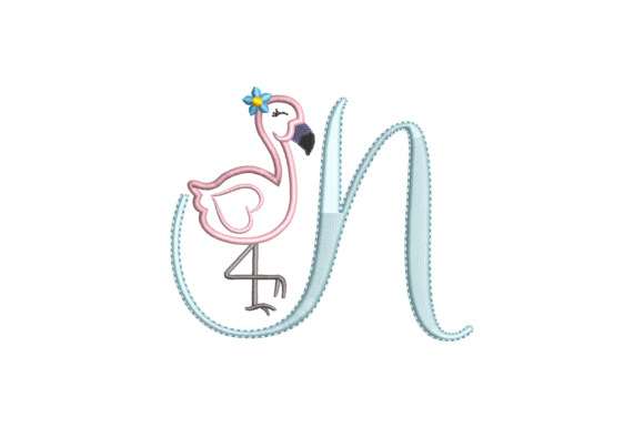 Flamingo Alphabet N: A Seasonal Embroidery Design Review