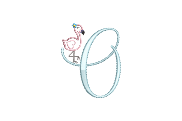 Flamingo Alphabet O: A Seasonal Embroidery Gem