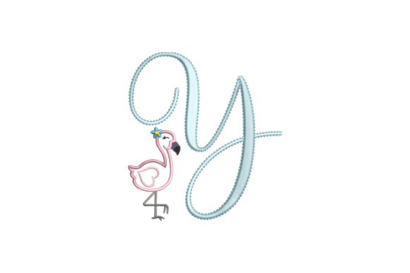 Flamingo Alphabet Y: A Charming Monogram for Etsy Sellers