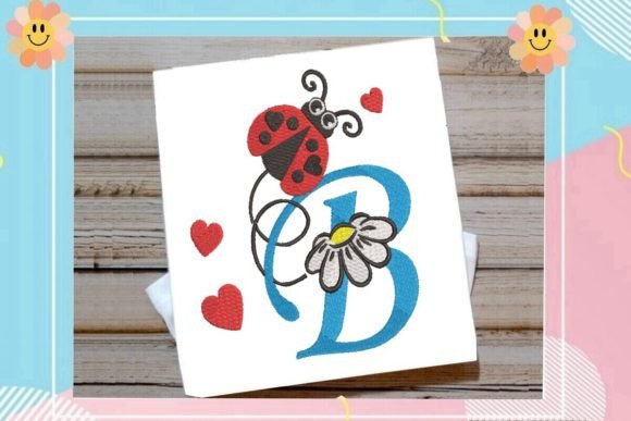 Ladybug B Letter Monogram: A Sweet Touch for Personalized Gifts