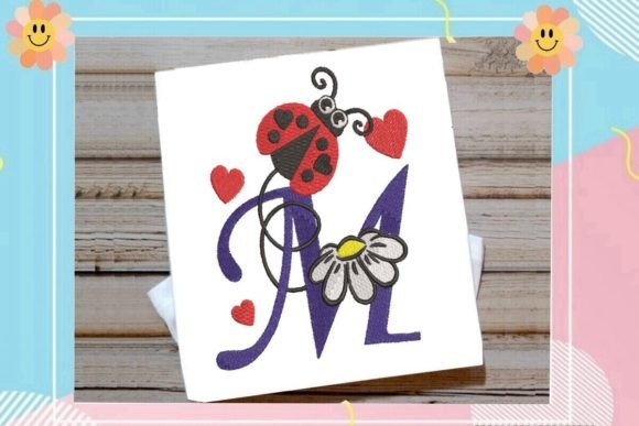 Ladybug M Letter Monogram: A Sweet Touch for Personalized Gifts