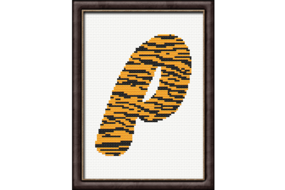Tiger Print P Monogram Cross Stitch Review